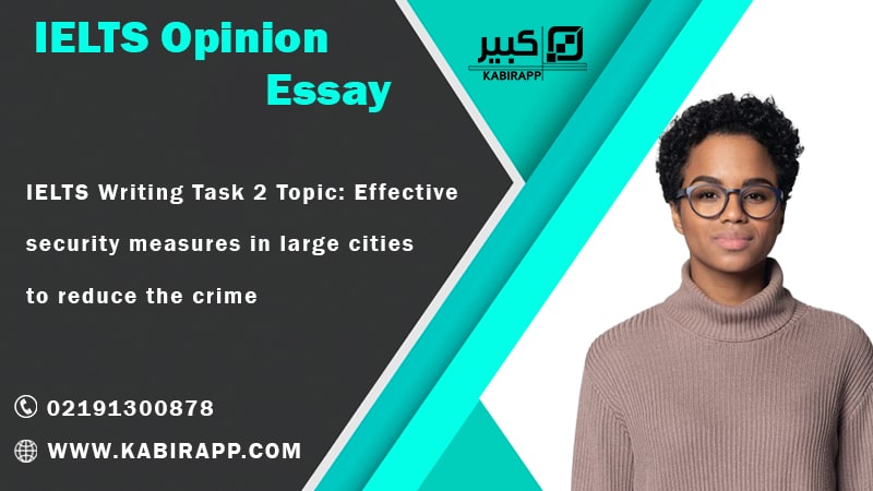 IELTS Writing Task 2 Topic: Effective security measures in large cities to reduce the crime
